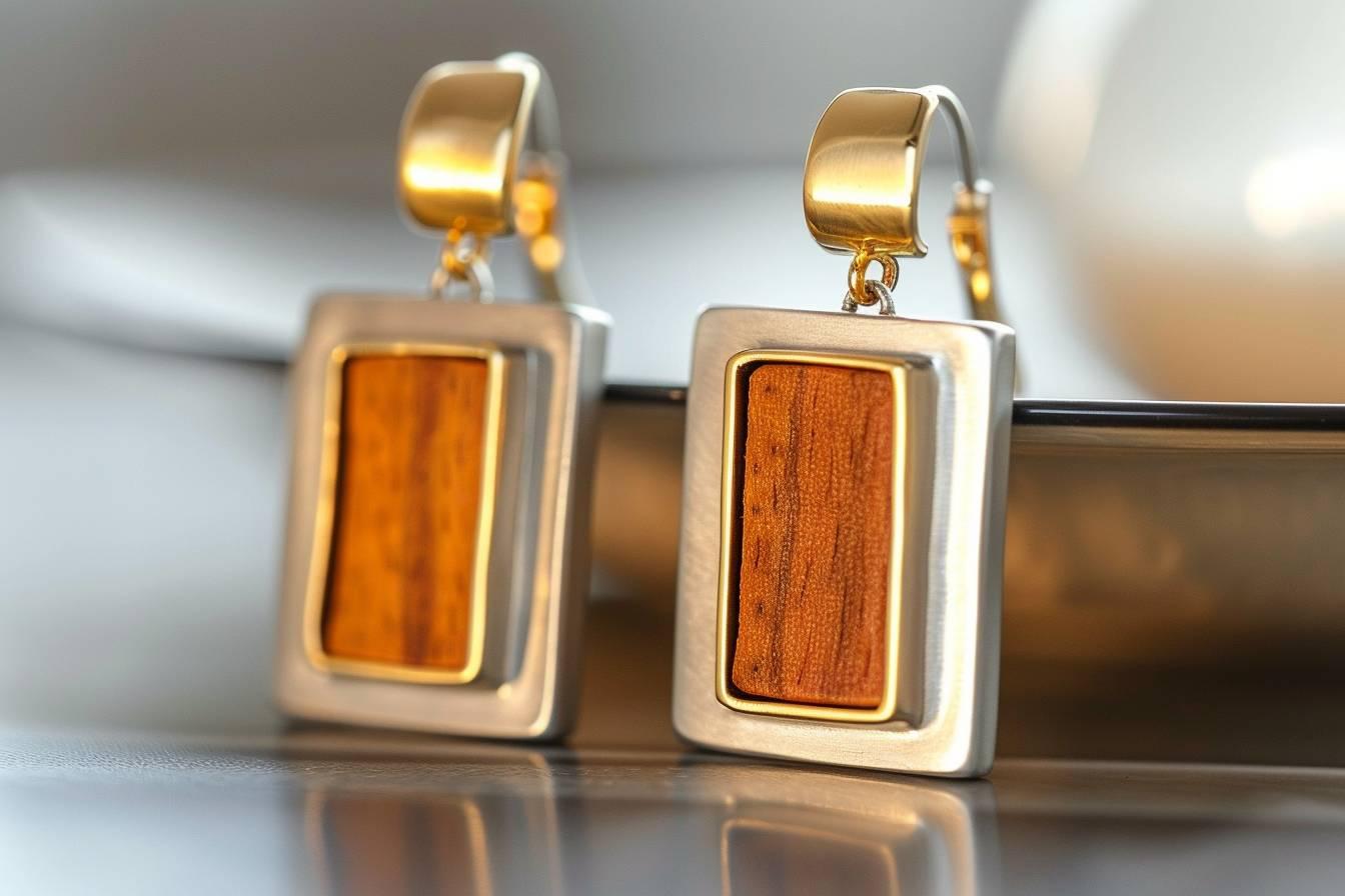 Boucles d'oreilles rectangulaires : tendance géométrique et élégance minimaliste pour votre style unique