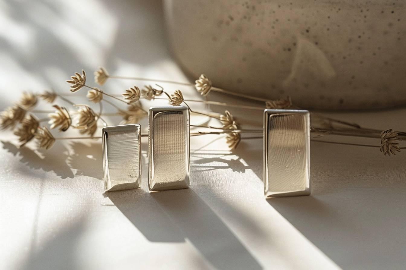 Boucles d'oreilles rectangulaires : tendance géométrique et élégance minimaliste pour votre style unique