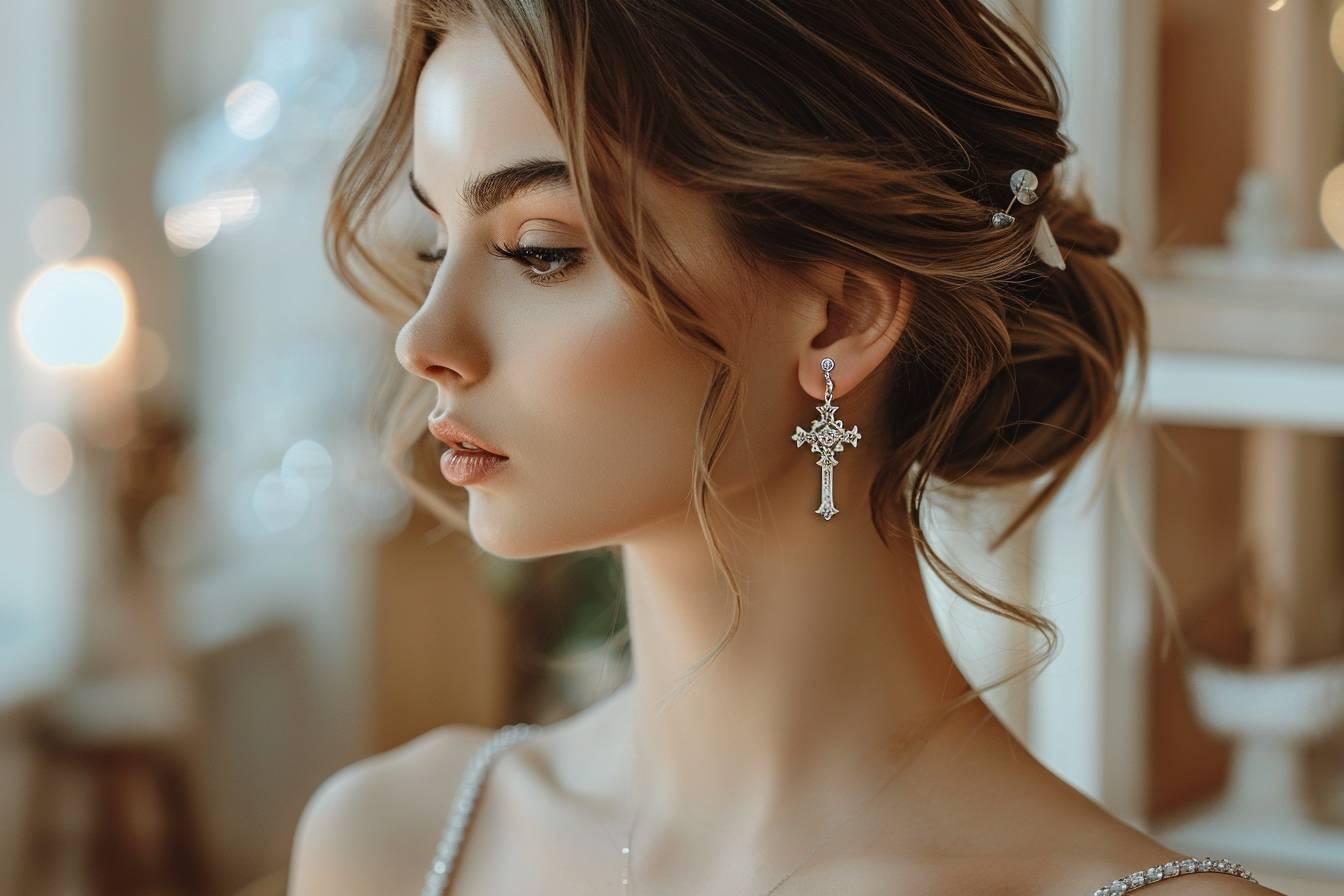 Boucles d'oreilles croix : élégance religieuse et tendance mode pour sublimer votre style