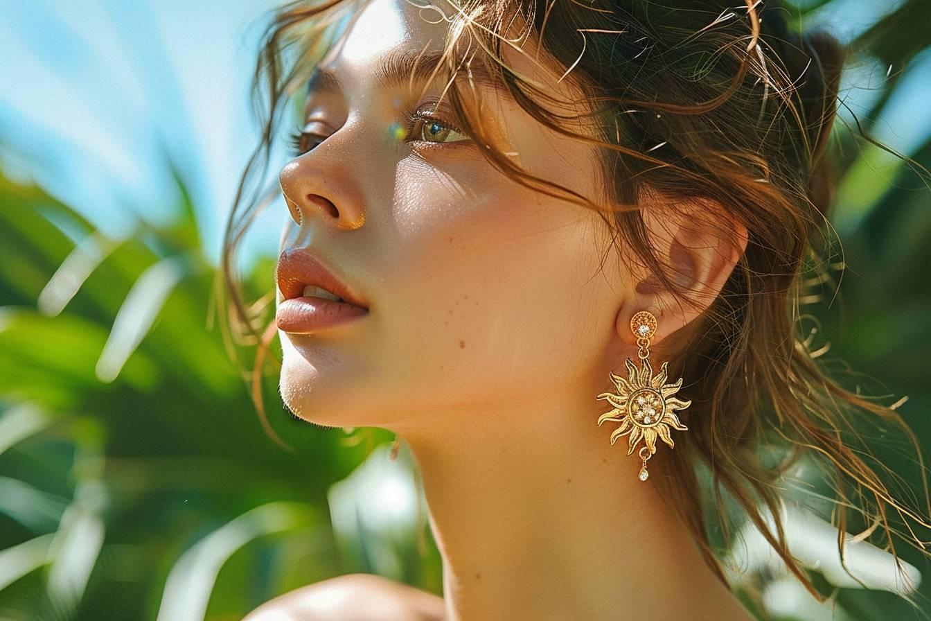 Boucles d'oreilles soleil : illuminez votre style avec ces bijoux tendance pour un look radieux