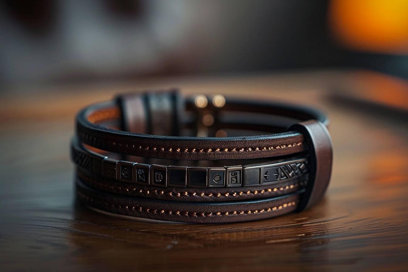 Bracelet en cuir personnalisé pour homme : l'accessoire élégant et unique à offrir ou s'offrir