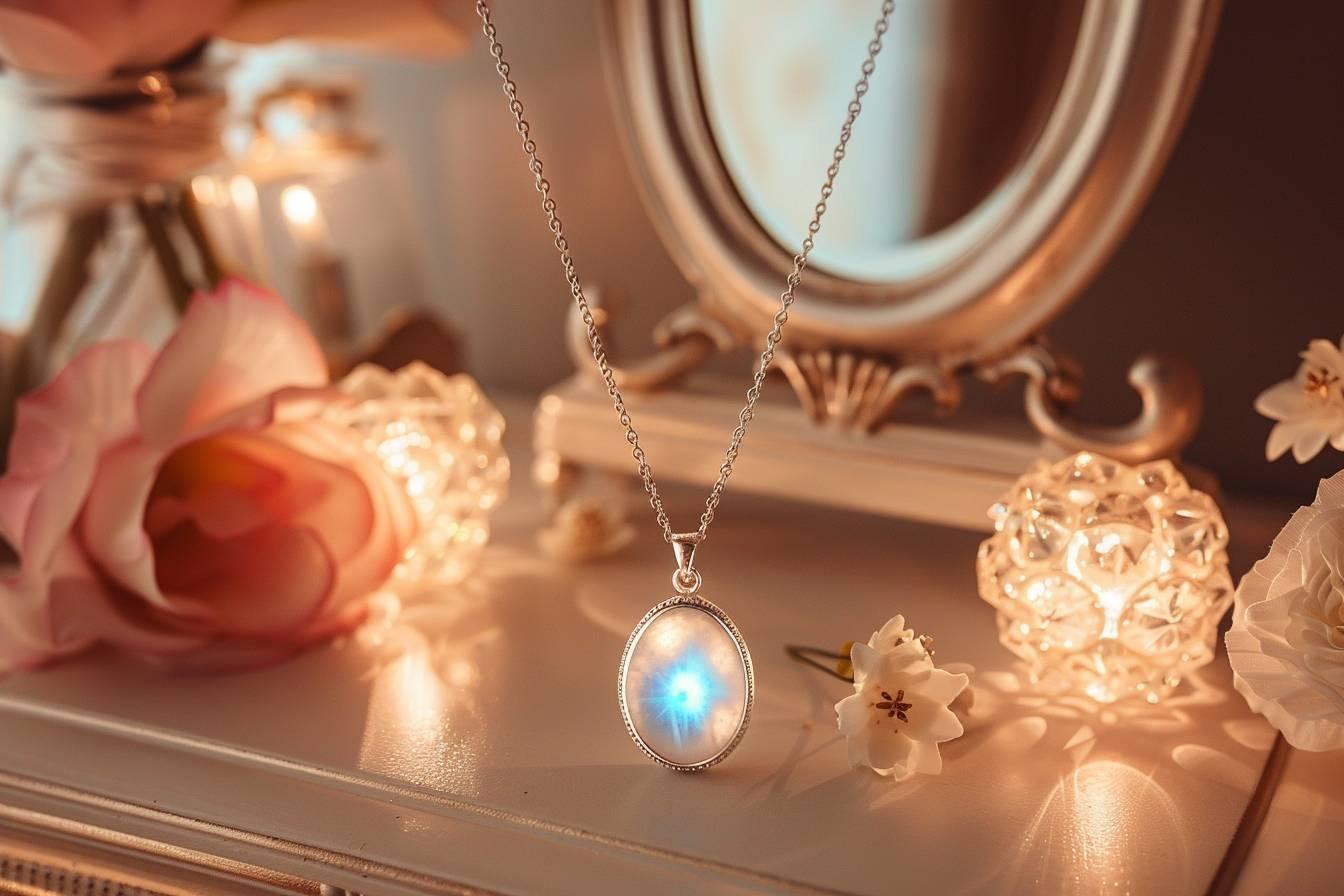 Découvrez le collier pierre de lune : bijou élégant aux vertus apaisantes pour illuminer votre style