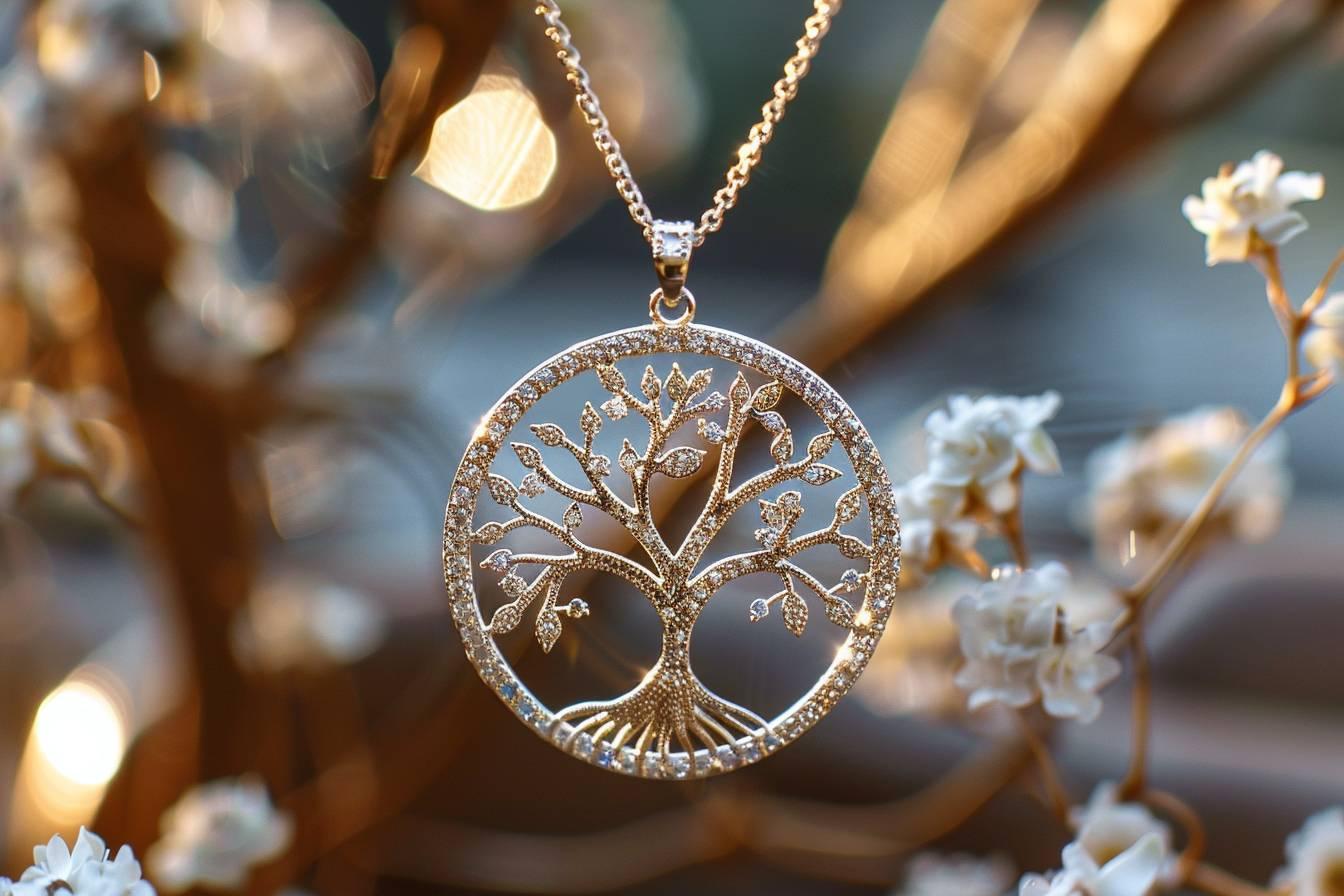 Découvrez notre magnifique collier arbre de vie : un bijou symbolique et élégant pour toutes les occasions