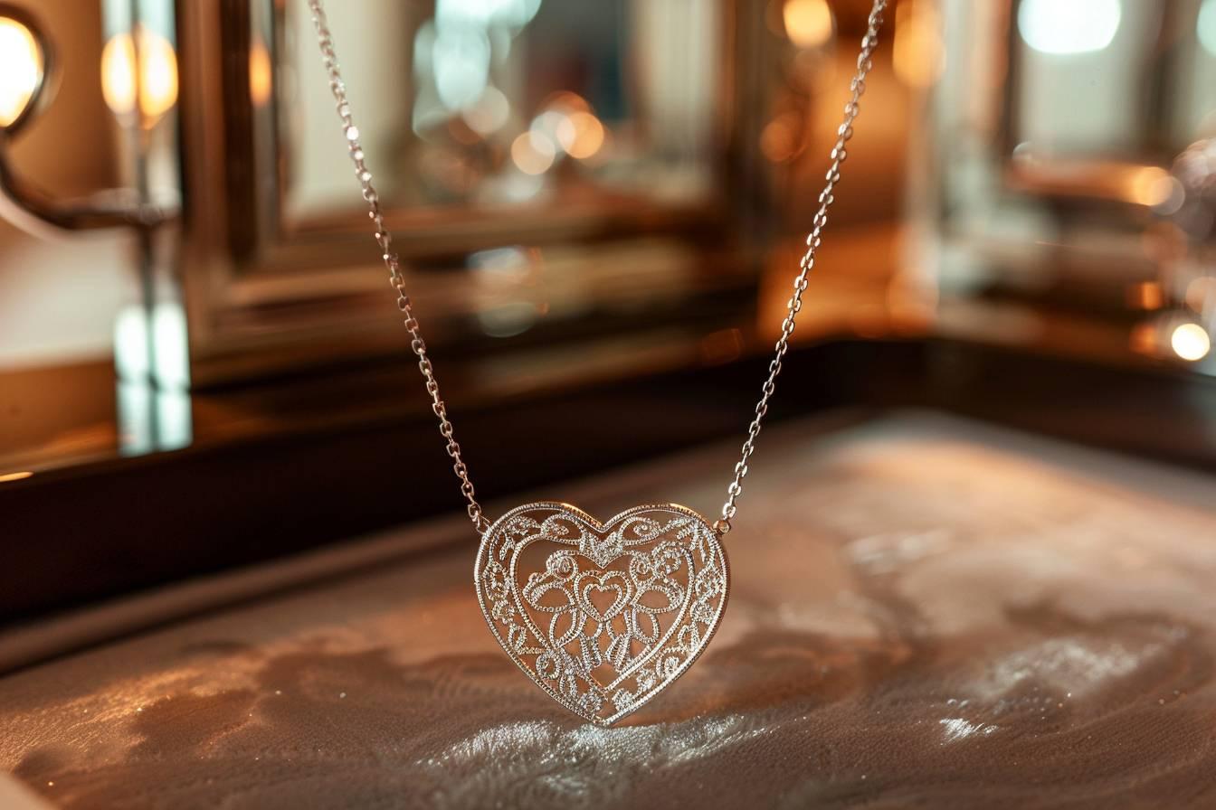 Collier coeur argent : le bijou romantique incontournable pour sublimer votre décolleté