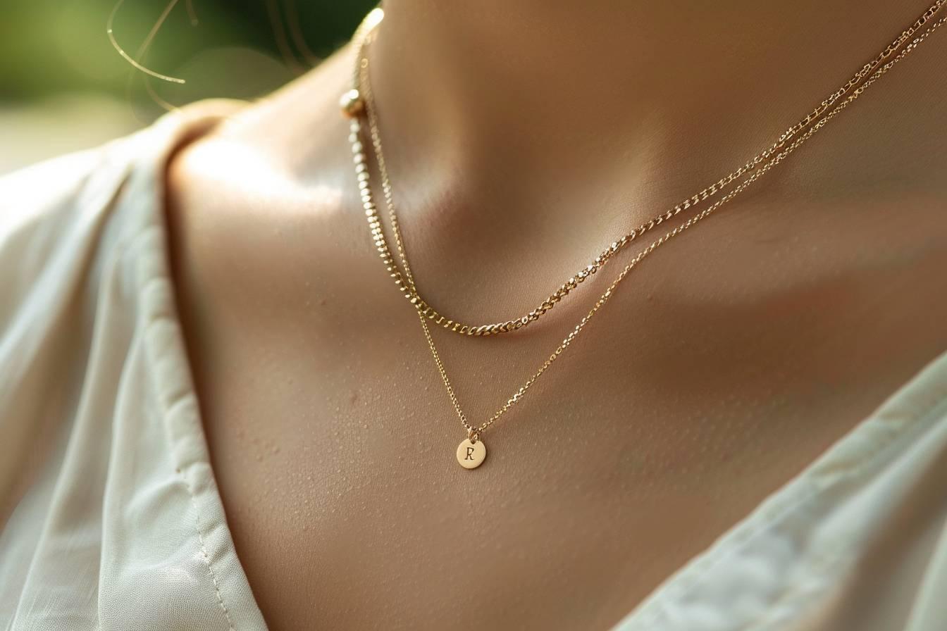 Collier initiale personnalisé : un bijou unique pour sublimer votre style avec élégance