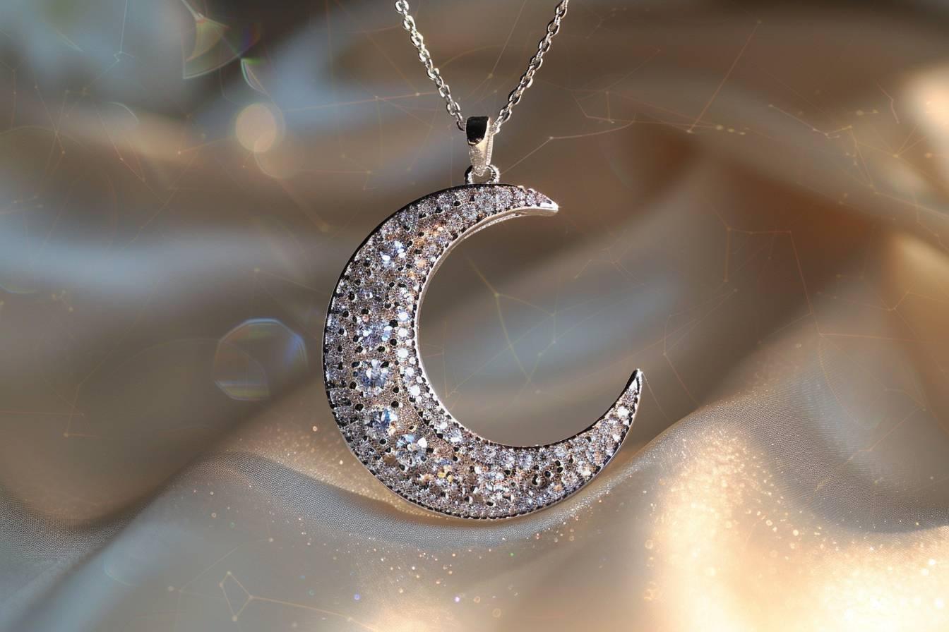 Collier lune : le bijou céleste tendance pour sublimer votre style avec élégance et mystère