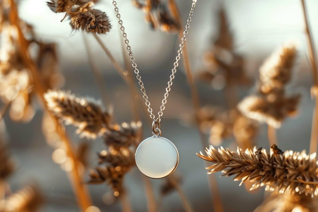 Collier personnalisable : offrez un bijou unique avec votre message gravé ou photo imprimée